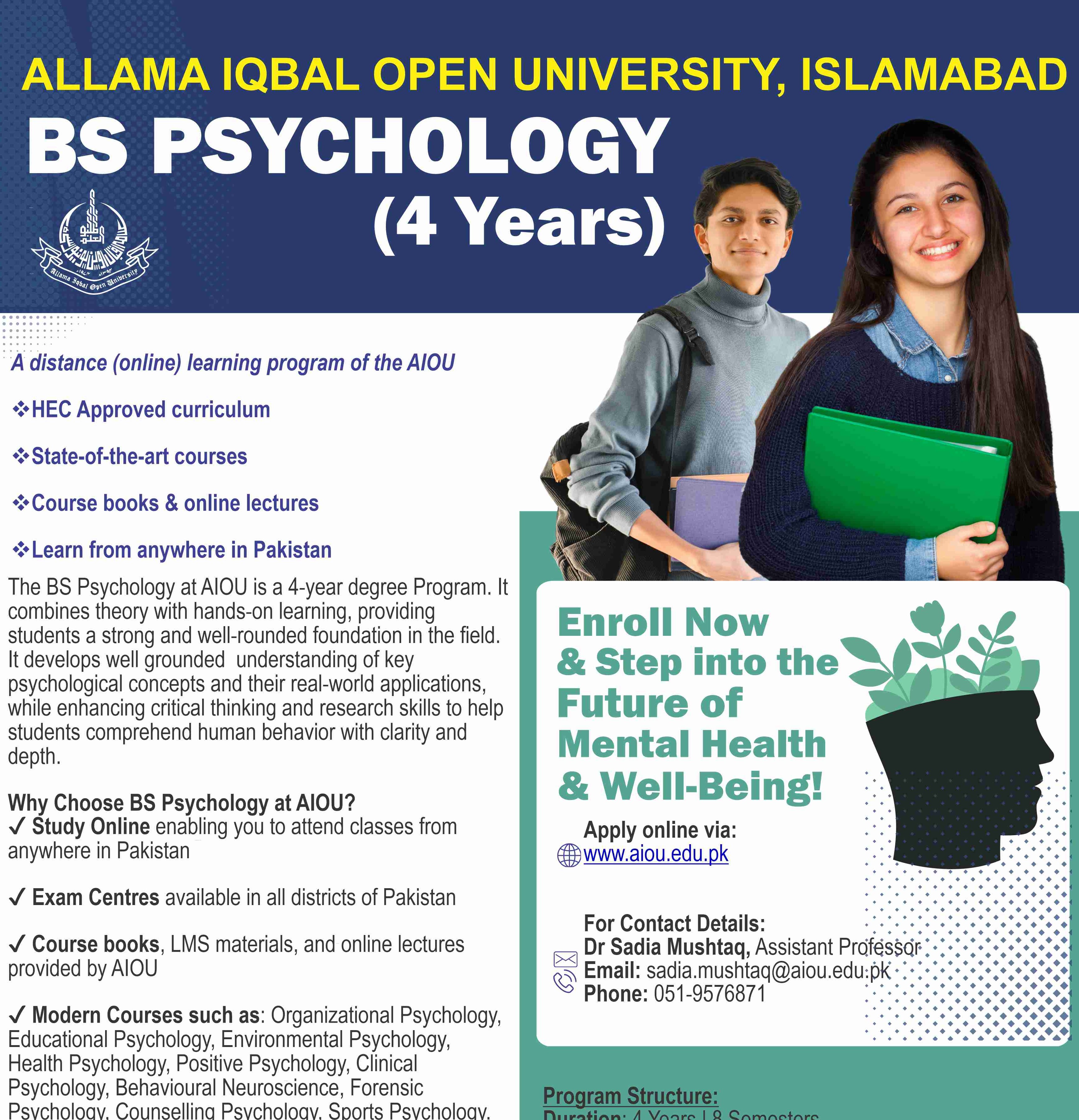 BS Psychology (4 Years)