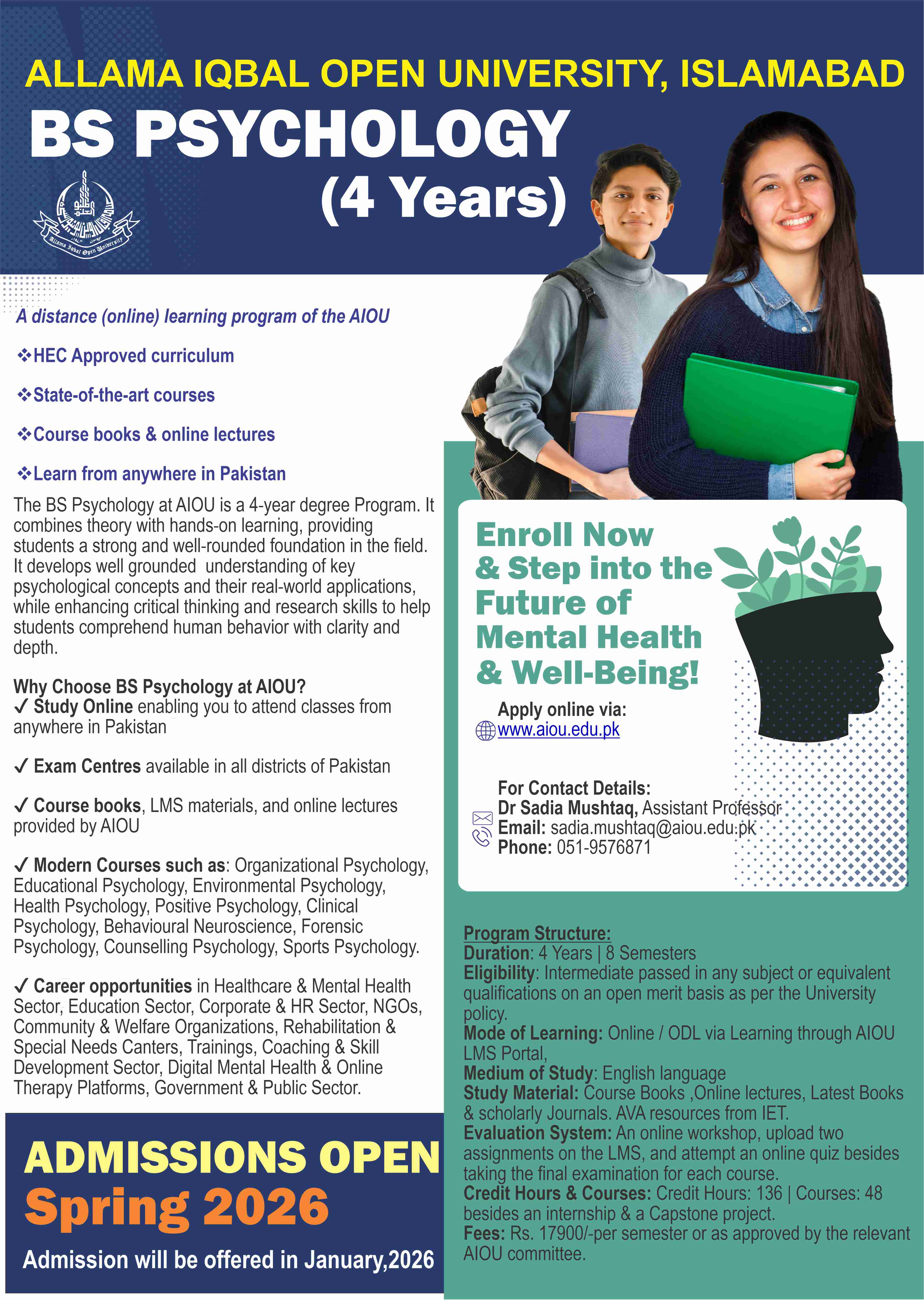 BS Psychology (4 Years)